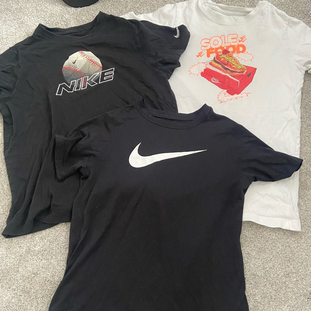 Nike Kids Black and White Graphic Tees